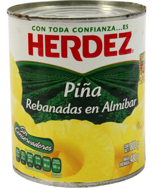 PIÑA REBANADA HERDEZ 800 Gr. (C-