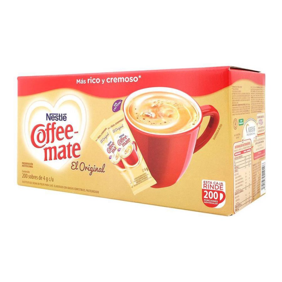 SUSTITUTO DE CREMA PARA CAFÉ EN POLVO COFFEE MATE EN SOBRES DE 4 GR. C/U Rutren