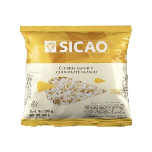 CHISPA SABOR CHOCOLATE BLANCO COMPOUND 500GR